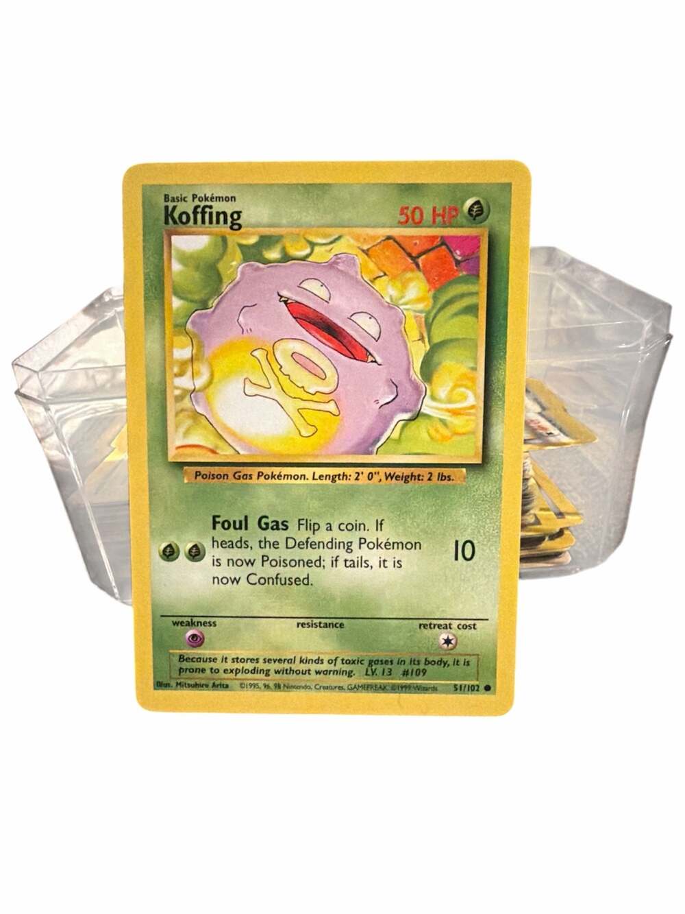 Pokémon Koffing 51/102 Base Set Unlimited Common Card